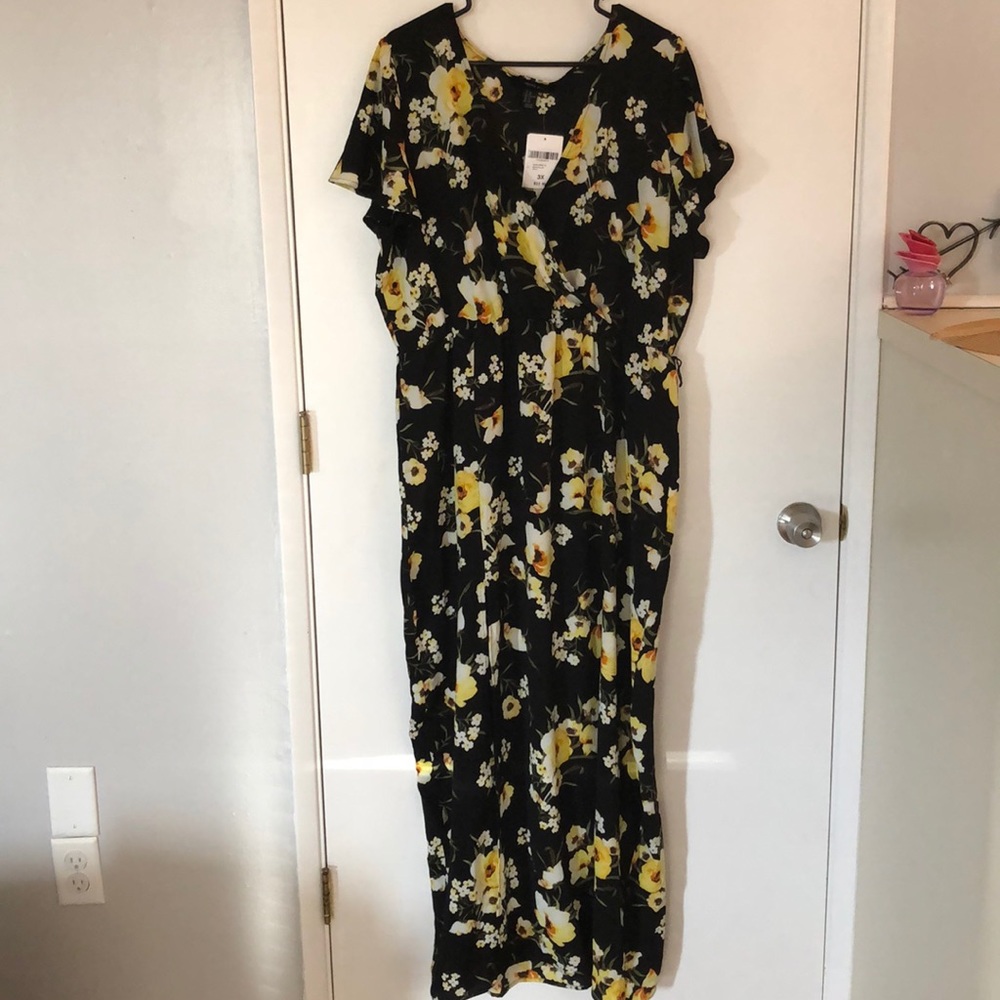 3x plus size floral dress